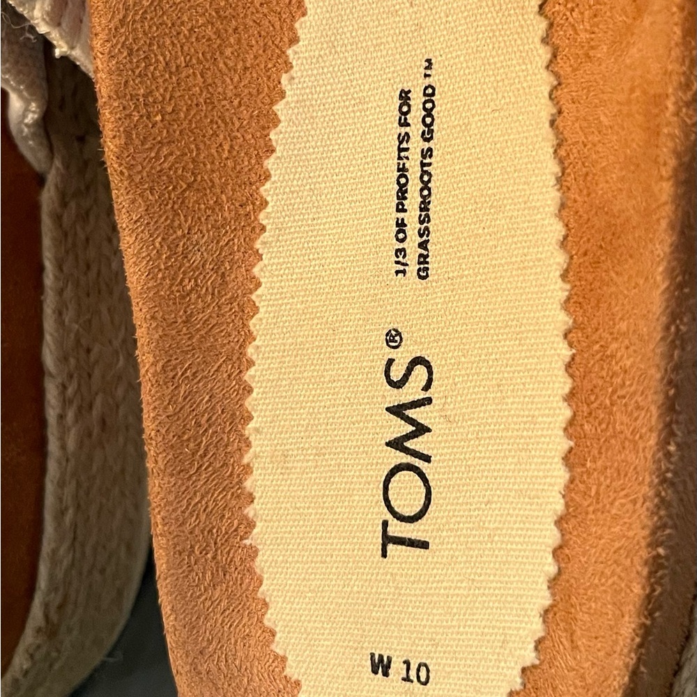 Toms Women's Cream Espadrille Slides View 6